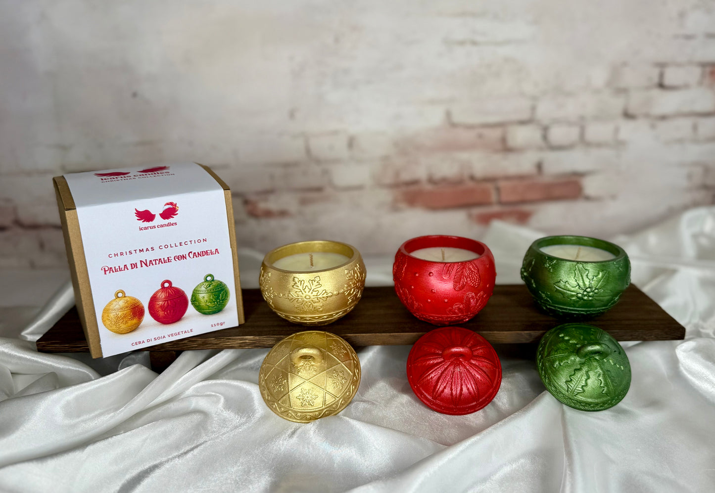 Palla di Natale con Candela formato 110gr