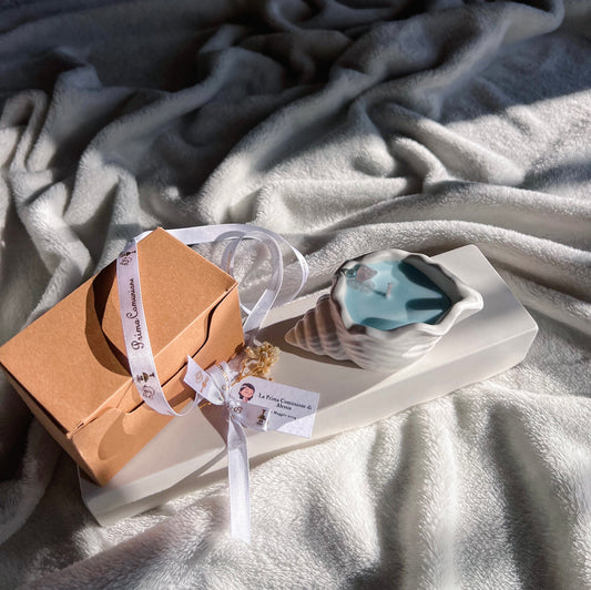 Candela Artigianale - Conchiglia (Idea Bomboniera)